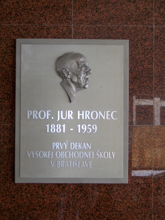 prof. Juraj Hronec (1881 – 1959)